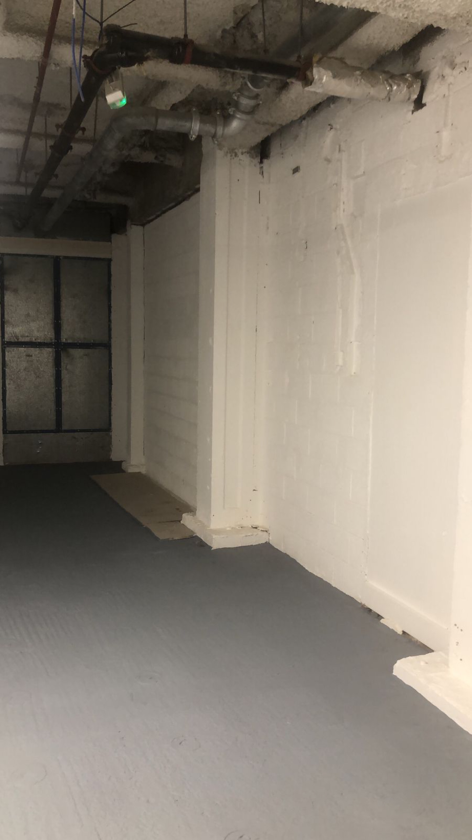 service riser opening — capped and made-good — Completed