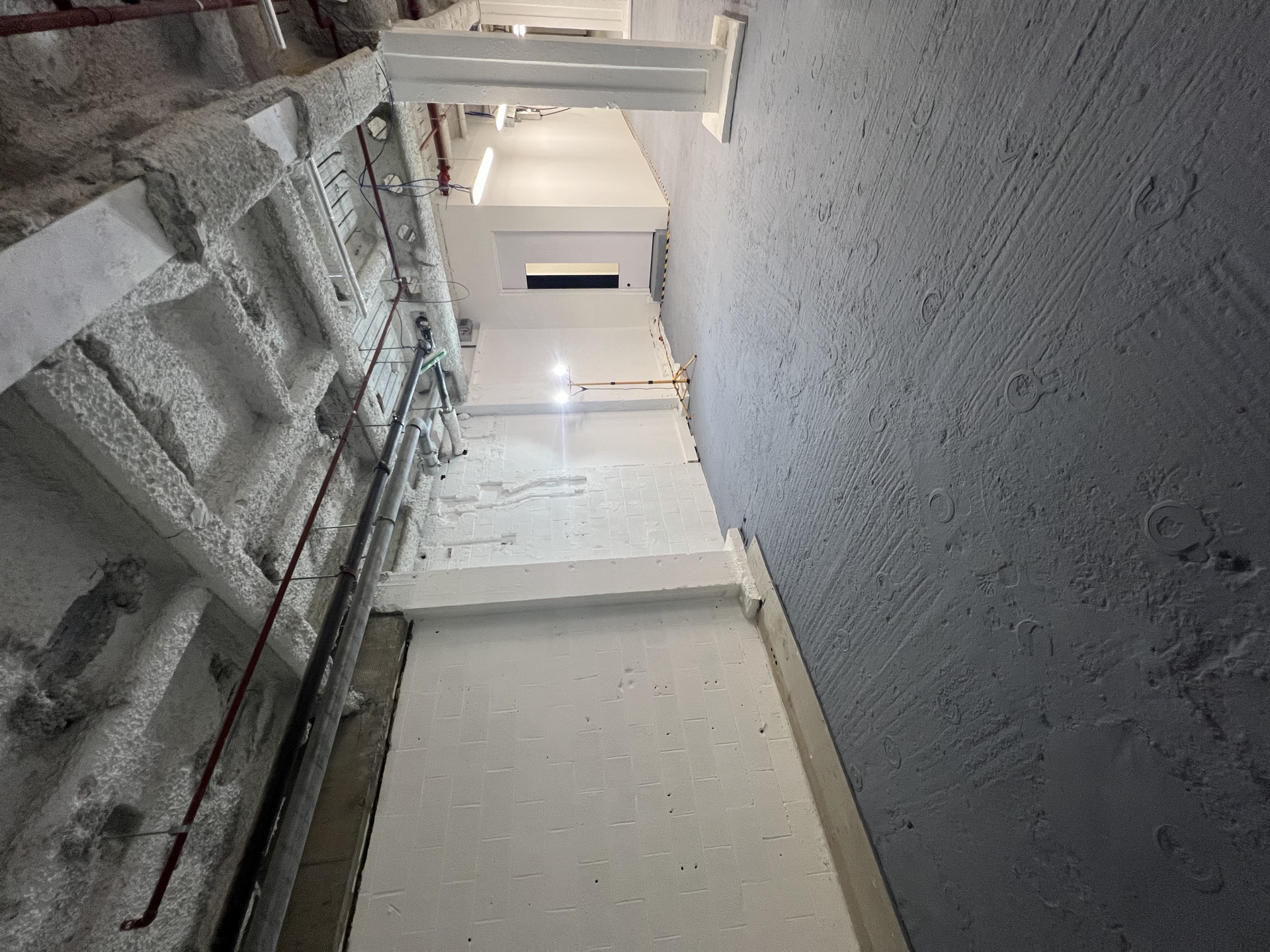 service riser opening — capped and made-good — Existing