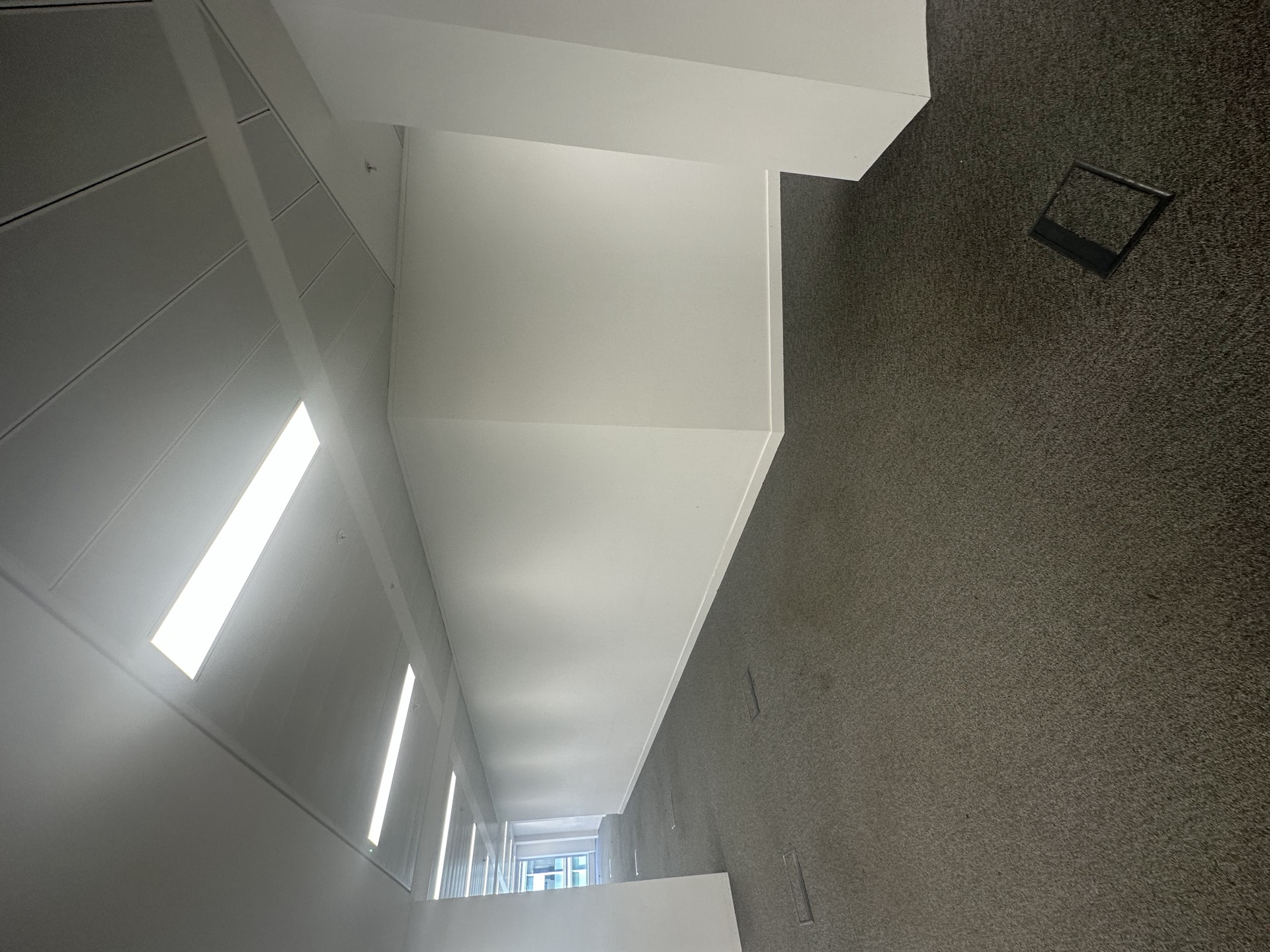 atrium walkway — perimeter trunking + new fan-coils — Existing CAT B