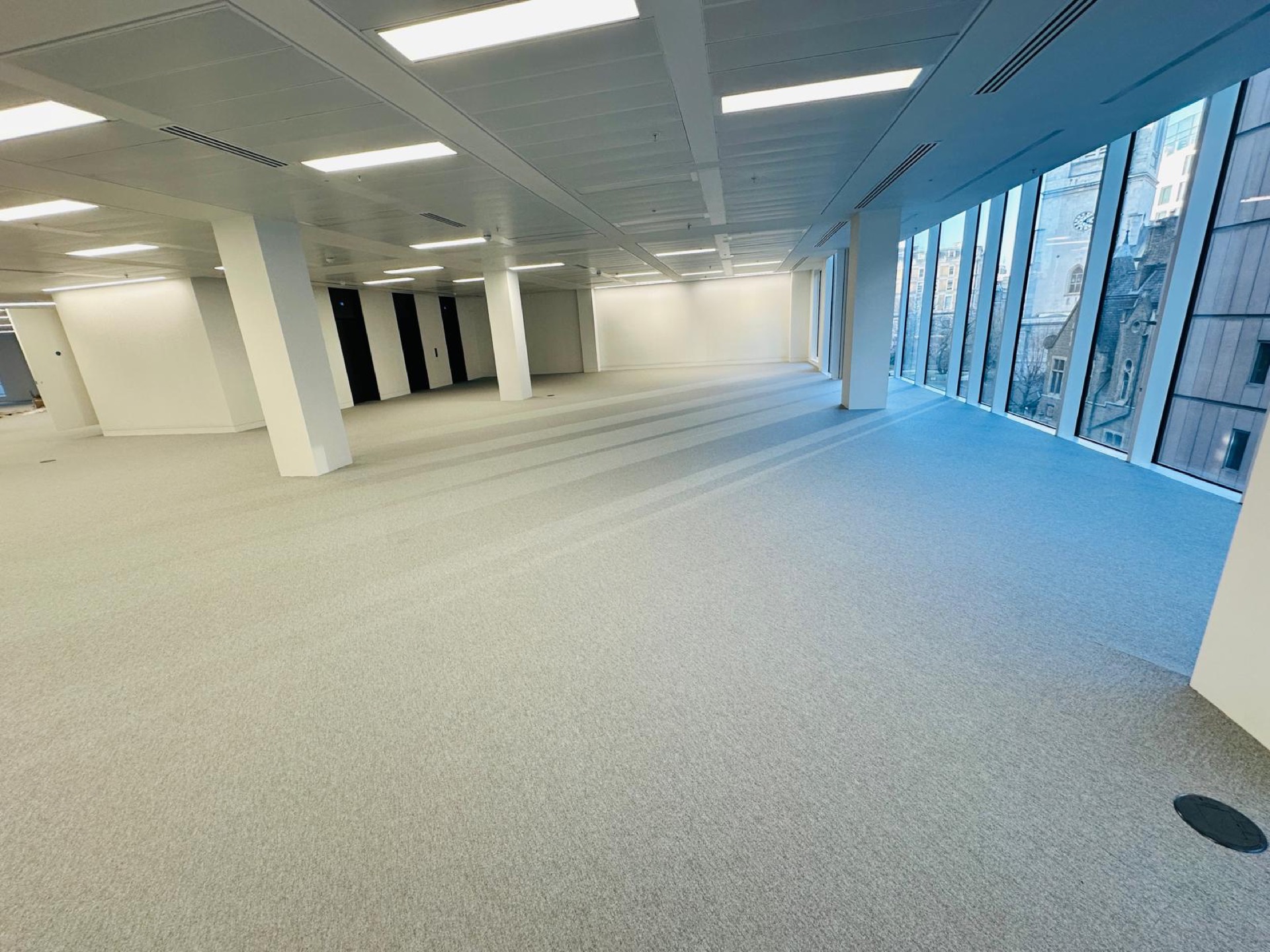 south elevation — fresh finishes, BMS commissioned — Reinstated CAT A