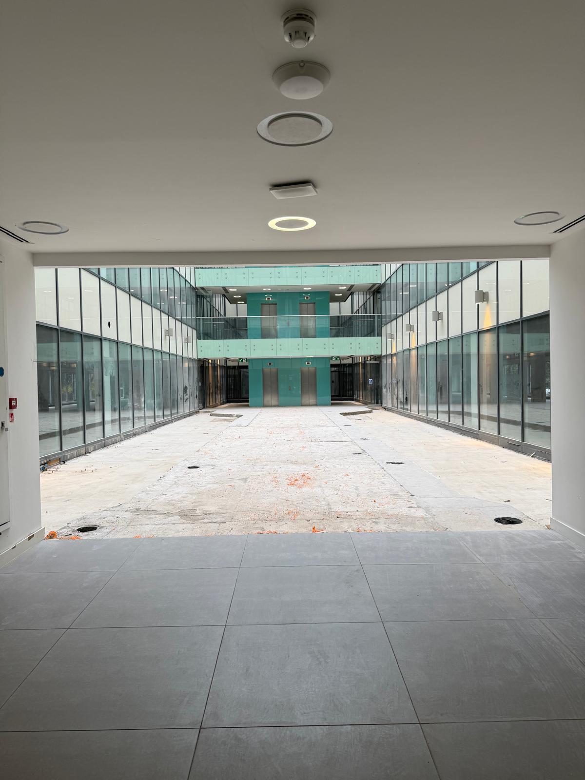 Atrium ceiling — glass roof detail — After