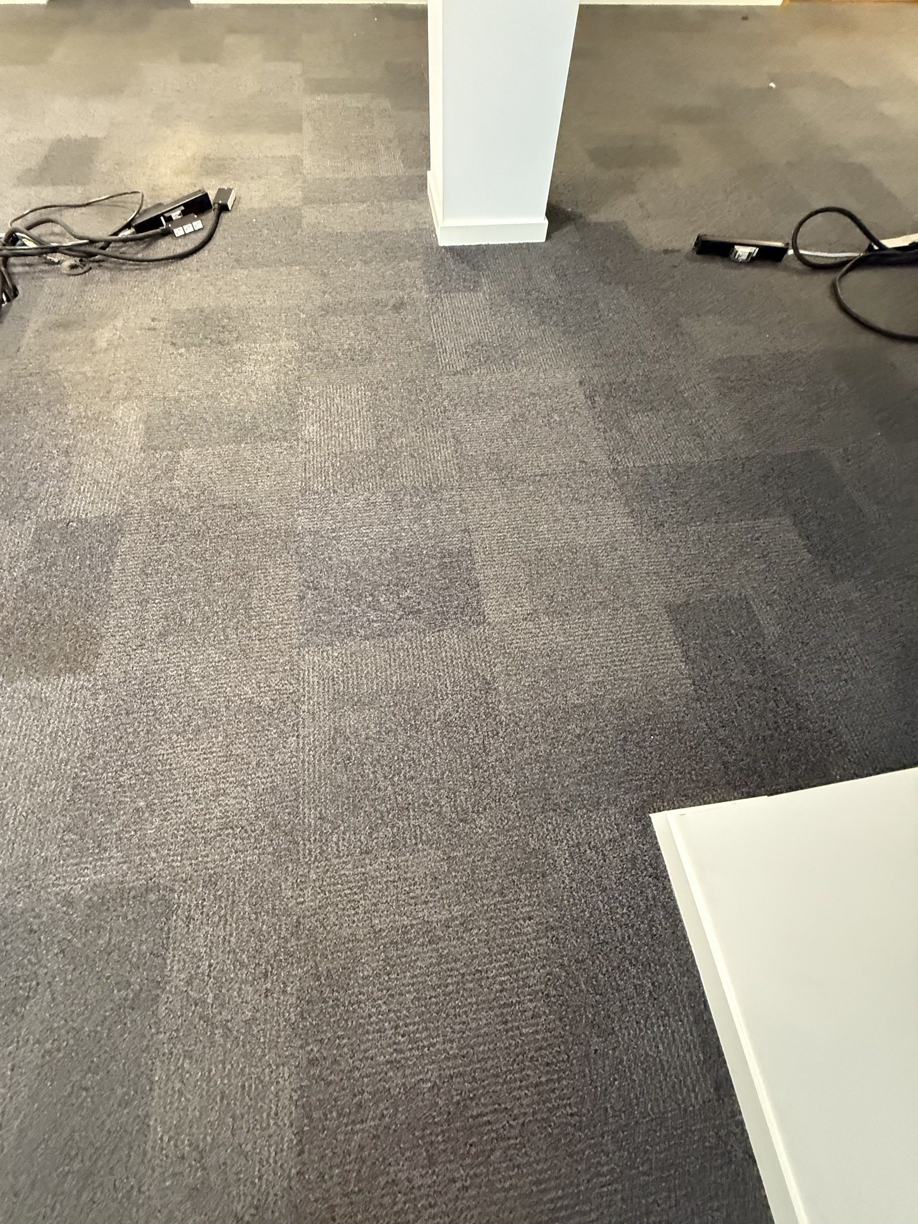 Open-plan office floor — Before